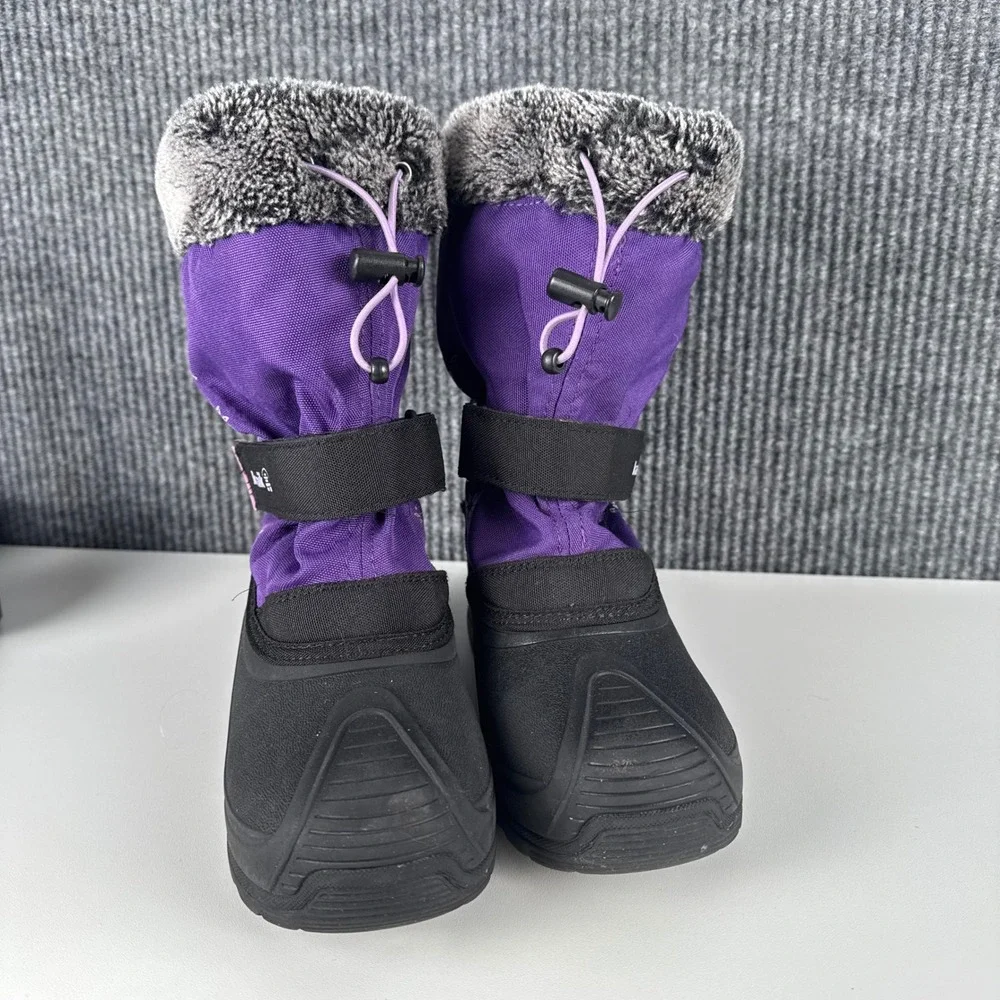 Kamik Snowtale Kids Purple Snowflake Waterproof Winter Boots Size 4 NF4374N SU